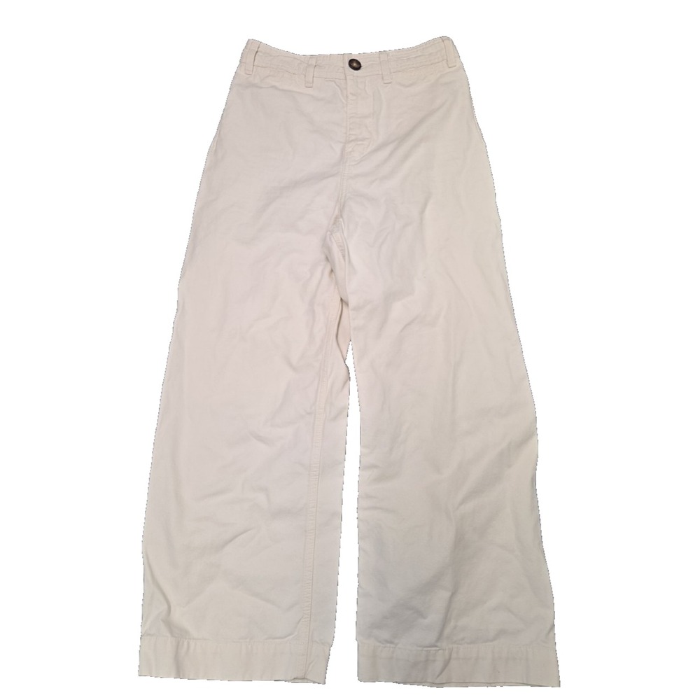 We The Free High-Rise Wide-Leg White/Cream Denim Pants Size 26‎ US 2